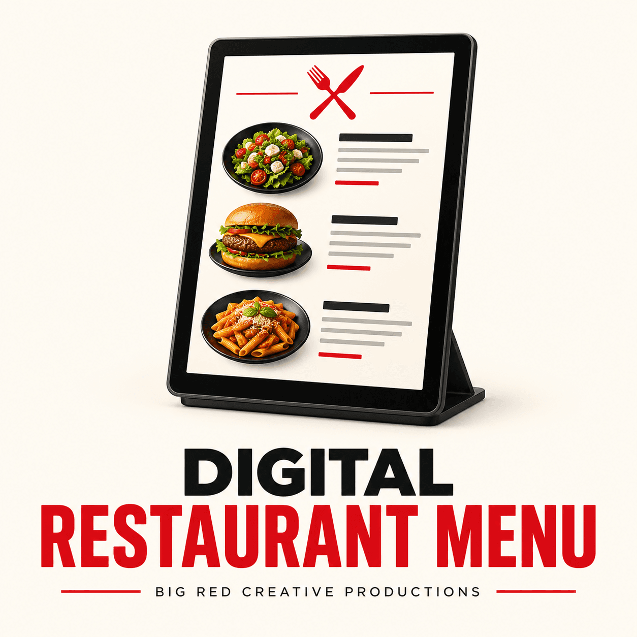 Digital Restaurant Menu placeholder