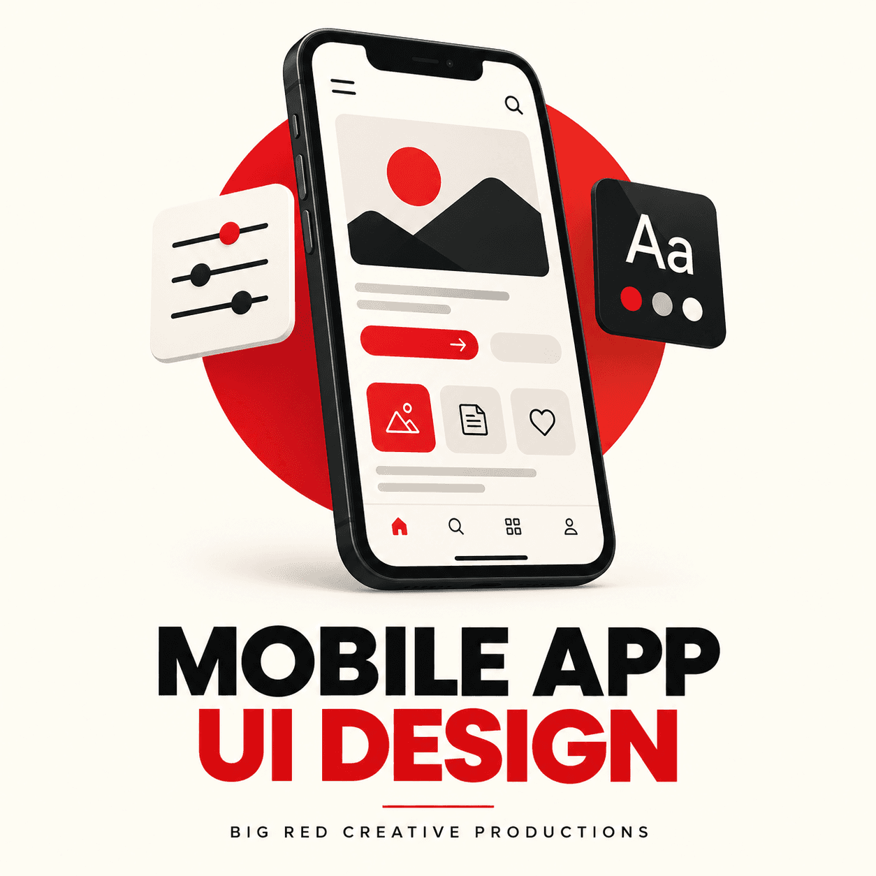 Mobile App UI Design placeholder